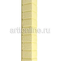 Планка угол наружный фактурный 1м Кирпич серия Славянка Шампань
