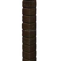 Планка угол наружный фактурный 1м Кирпич серия Славянка Корица