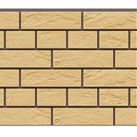 Термосайдинг Доломит «Венецианский кирпич» 20, Желтый