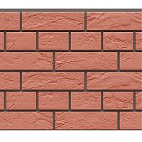 Термосайдинг Доломит «Венецианский кирпич» 20, Красный