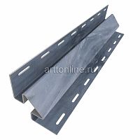 Комплектующие для сайдинга Доломит, внутренний угол эксклюзив Гранит, 3.05м