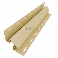 Комплектующие для сайдинга Доломит, внутренний угол бежевый, 3.05м