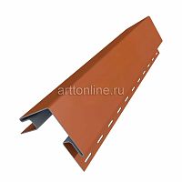 Комплектующие для сайдинга Доломит, наружный угол, кирпич красный, 3.05м