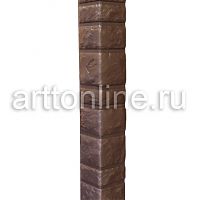 Планка угол наружный 1м Корица фактурный