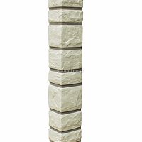 Планка угол наружный 1м Прокрашенный Слоновая кость фактурный