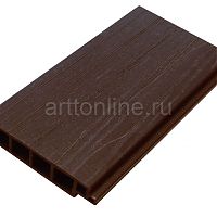 Террасная доска ДПК Platte, темно-коричневая 3м