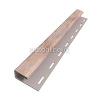 Комплектующие для сайдинга Доломит, J-профиль эксклюзив Капучино, 3.66м