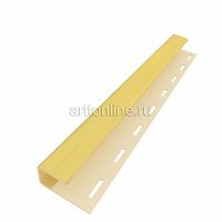Комплектующие для сайдинга Доломит, J-профиль, кирпич желтый, 3м