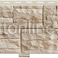 Сайдинг Доломит цокольный, серия "Скалистый Риф" Коралл 2м