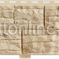 Сайдинг Доломит цокольный, серия "Скалистый Риф", Янтарь 2м