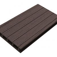Террасная доска ДПК Plisse темно-коричневая 6м