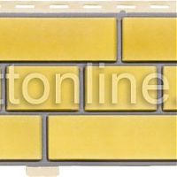 Цокольный сайдинг Доломит, серия "Кирпич" желтый