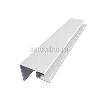 Комплектующие для сайдинга Доломит, околооконная планка, белая, 7см