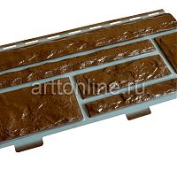 Cайдинг, цокольный, серия "Доломит" Корица прокрашенный, 2м