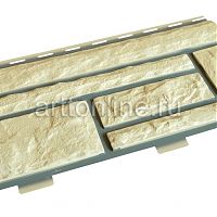 Cайдинг, цокольный, серия "Доломит" слоновая кость прокрашенный, 2м