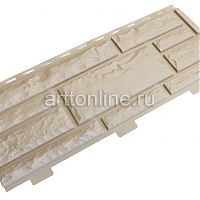 Cайдинг цокольный серия "Доломит" орех, 2м