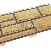 Cайдинг, цокольный, серия "Доломит" премиум Имбирь, 2м