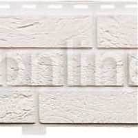 Фасадный сайдинг Доломит серия "Кирпич Славянка", белый